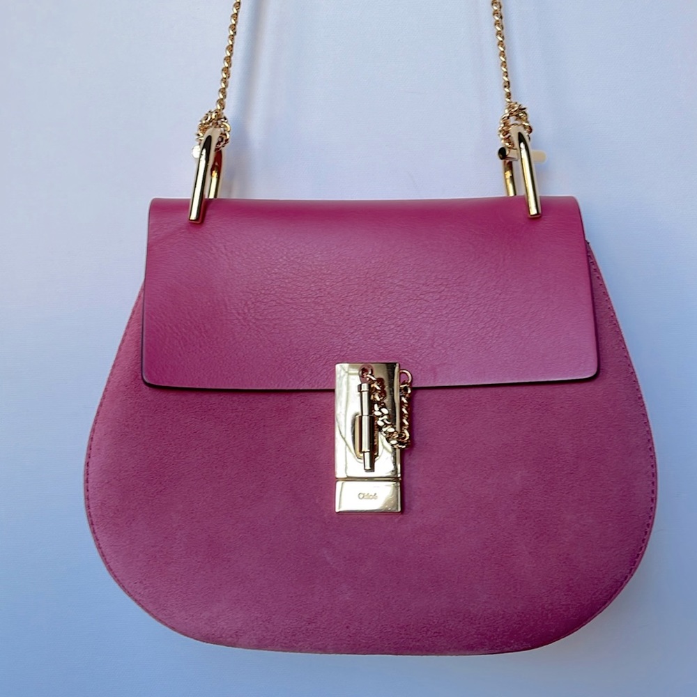 💯 Authentic New CHLOE SM DREW Suede Handbag. FIRM PRICE!